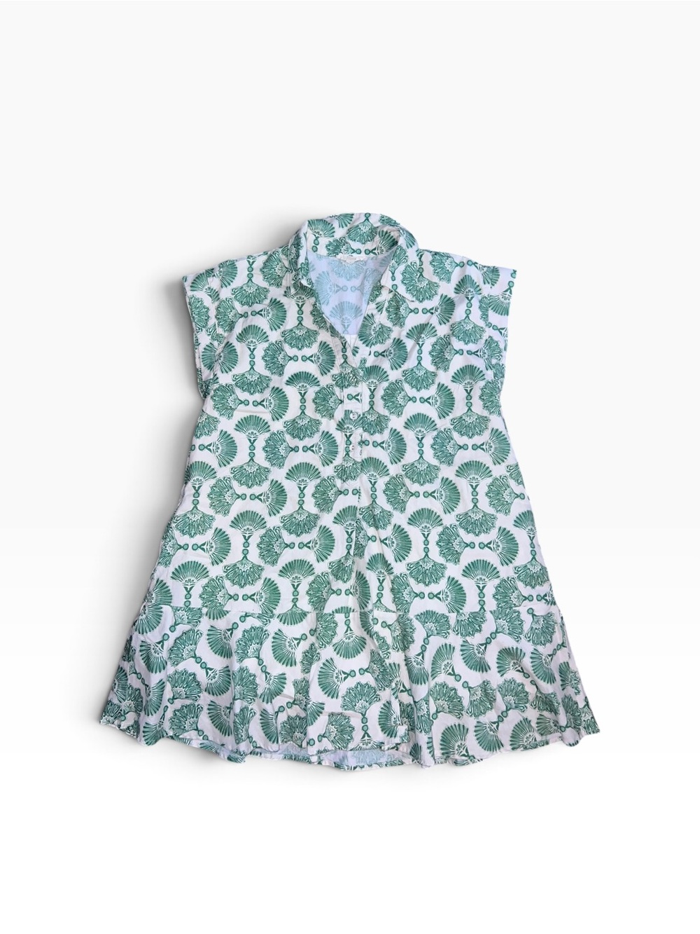 Entro Midi Dress with Green Botanical Print